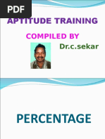 Aptitude Training: Compiled by