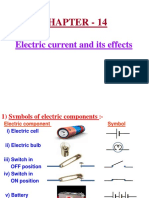 Chapter - 14: Electric Current and Its Effects