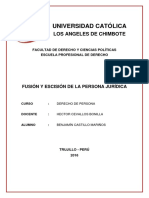 Fusión y Escisión de La Persona Jurídica-Monografia PDF