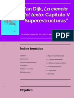 Van Dijk, La Ciencia Del Texto - Capítulo V "Superestructuras"