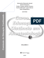 Curso de Educação A Distância em Anestesiologia, Volume X, 2010