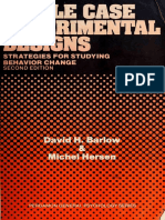 Single Case Experimental Designs: Strategies For Studying Behavior Change (Barlow & Hersen)