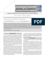 Azeotropic Distillation of MeoH and Tolune With O-Xylene