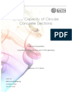 Shear Capacity of Circular Concrete Sections