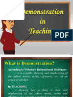 Demonstration in Teaching