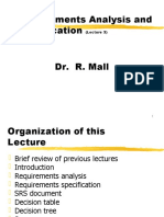 Requirements Analysis and Specification Dr. R. Mall: (Lecture 3)