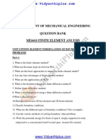 ME6603 Finite Element Analysis PDF