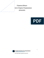 StudiegidsKlassiekMaster2014 2014 Eng PDF