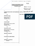 Banger Shia v. United States Patent and Trademark Office, Michelle K. Lee, Sarah Harris, William Covey, Et. Al.