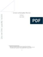 Lectures On Isomorphism Theorems