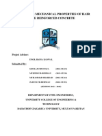 To Study The Mechanical Properties of Hair Fibre Reinforced Concrete