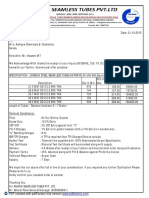 Ref No: ASTPL/2015-16/BPP/107 Date: 21.10.2015 To,: M/s. Ashique Chemicals & Cosmetics