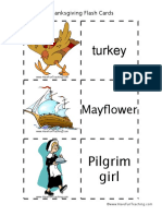 Thanksgiving Flash Cards PDF