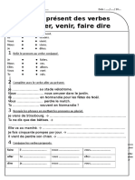 Présent Des Verbes Aller Venir Faire Dire Ce1 Exercices À Imprimer