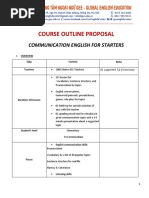 (Course Outline Proposal) Communication English For Starters @GEE