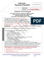 Physician Checklist: Stemi Alert