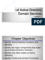 Overview of Active Directory Domain Services: Lesson 1