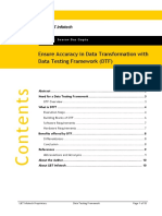 Data Testing Framework DTF