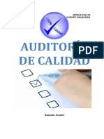 Libro de Auditoria de Calidad