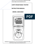 Medidores de Resistencia en Tierra Telurometros Digitales DT 5300 Cem Manual Ingles