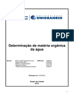 Determinacao de Materia Organica Da Agua