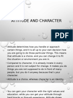 Attitude and Character