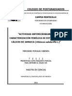 Morales-Cabrera. Actividad Antimicriobiana y Caracterización Fenólica de Extarctos de Cálices de Jamaica (Hibiscus Sabdariffa L)