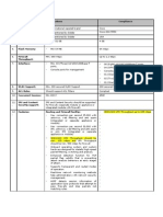 N O. Specifications Compliance Brand: Model: Country of Origin Memory: Flash Memory: Firewall Throughput: Interface