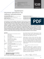 Design of Embankment-Structure Transitions For Railway Infrastructure