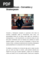 Harold Bloom - Cervantes y Shakespeare