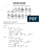 MOON RIVER - Ukulele Chord Chart PDF