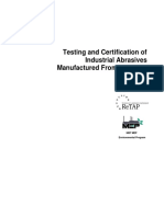 Testing and Certification of Industrial Abrasives Manufactured From Recycled Glass