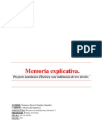 Memoria Explicativa Casa Habitacion 3 Niveles