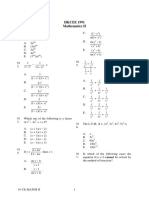 1991 Mathematics Paper2