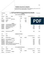 Análisis de Costos Unitarios