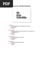 Terms For A Medical Student:: 1. Glycolysis