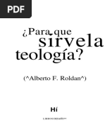 Para Que Sirve La Teologia-Roldan Alberto-Libros Desafío