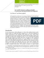 A Different World? Literary Reading in Family Therapists' Personal and Professional Development Liz Burns and Rudi Dallos