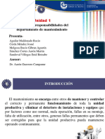 Funciones y Responsabilidades Del Departamento de Mantenimiento