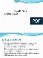 Sales Binarias y Ternarias