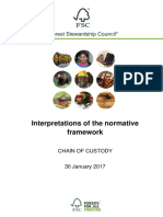 FSC Interpretations Chain of Custody