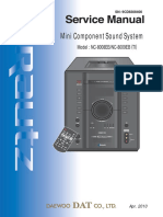 Daewoo NC-8008E NC-8009E Minicomponente CD-MP3 Manual de Servicio