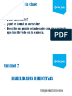 Unidad 7 Habilidades Directivas