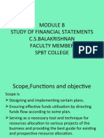 Study of Financial Statements