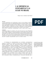 COSTA, Sérgio WERLE, Denílson. Reconhecer As Diferenças - Liberais, Comunitaristas e As Relações Raciais No Brasil