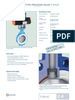 Wafer Type Process Valve T 211-c