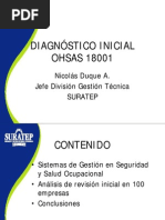 Diagnostico Inicial OHSAS 18001