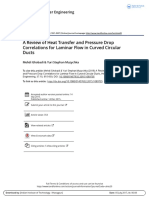 A Review of Heat Transfer and Pressure Drop Correlations For Laminar Flow in Curved Circular Ducts