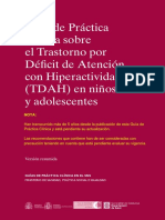 Guía de Práctica Clínica TDAH en Niños y Adolescentes PDF