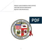 City of Los Angeles Aids Coordinator'S Office 2010 Aids Prevention Research Request For Proposals